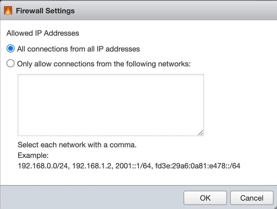 ESXi Firewall IP Erişim Ayarları
