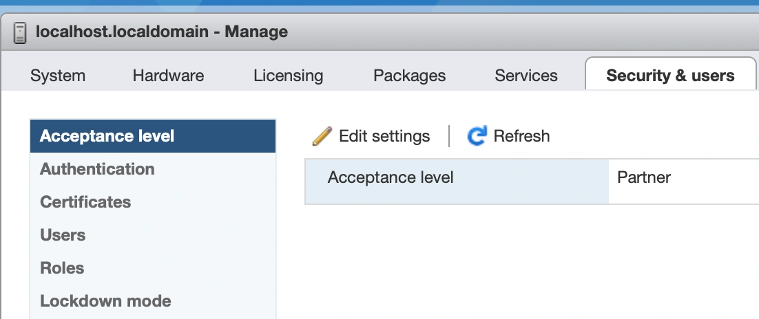 ESXi Security & Users