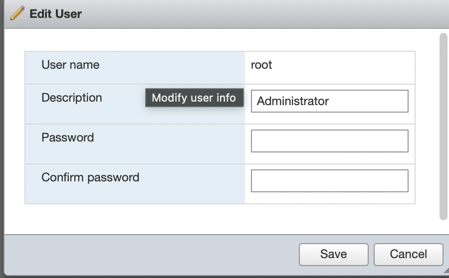 ESXi Root Şifre Güncelleme