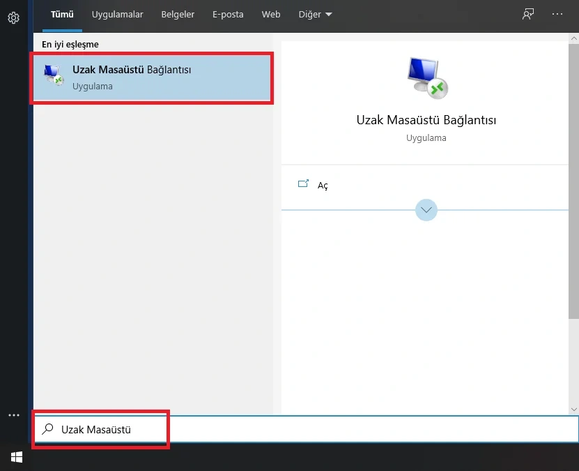 Başlangıç Menüsü