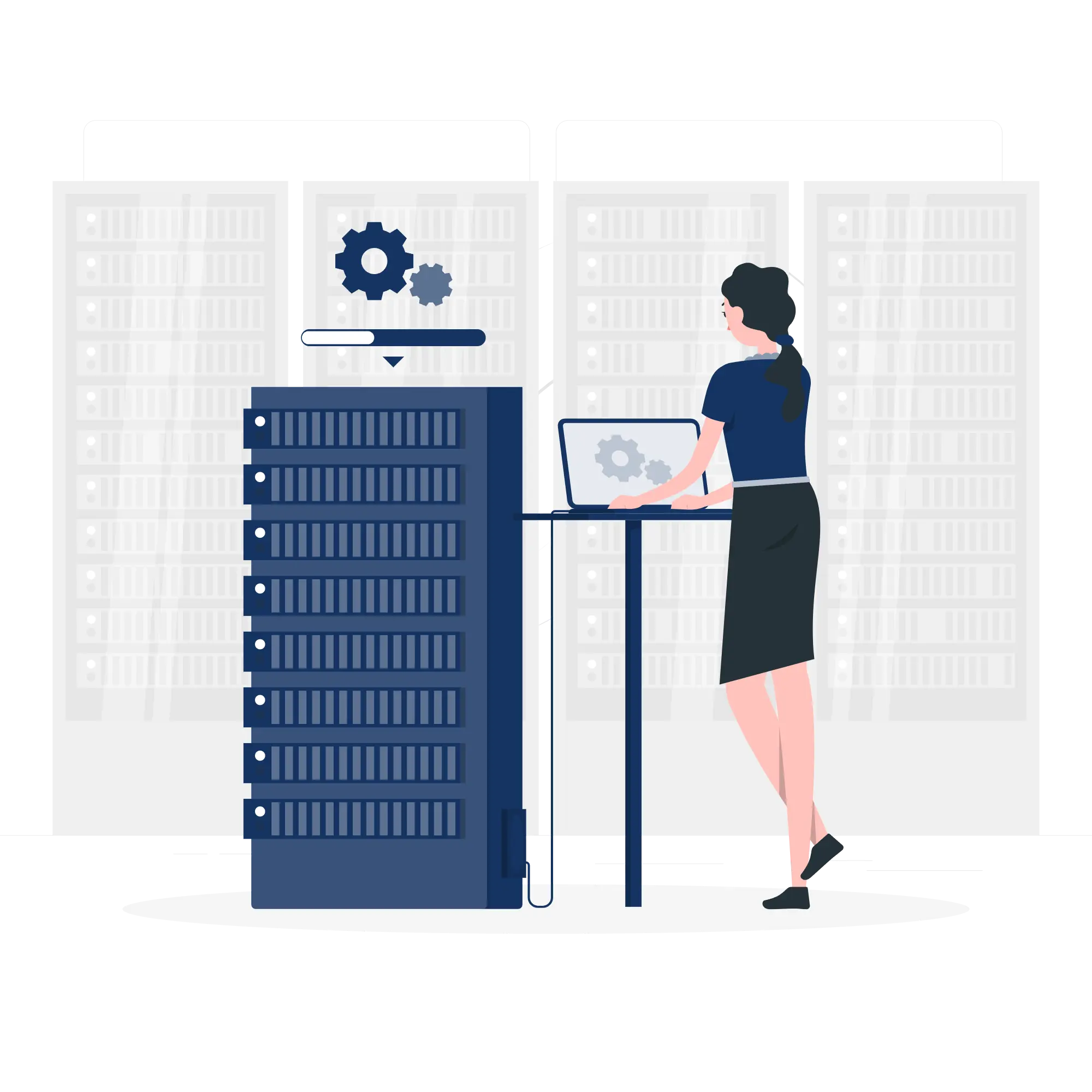 Nested sunucu yönetim paneli, VMware ESXi ve nested virtualization altyapısı